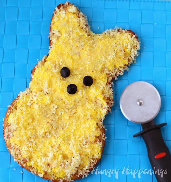 \"egg-ham-and-cheese-breakfast-pizza-peeps-easter-recipe\"